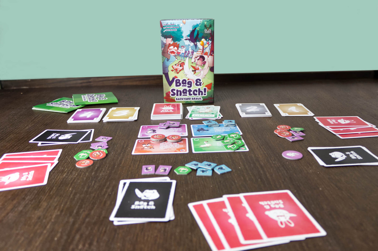 Bag & Snatch Backyard Brawl setup di gioco e cover box